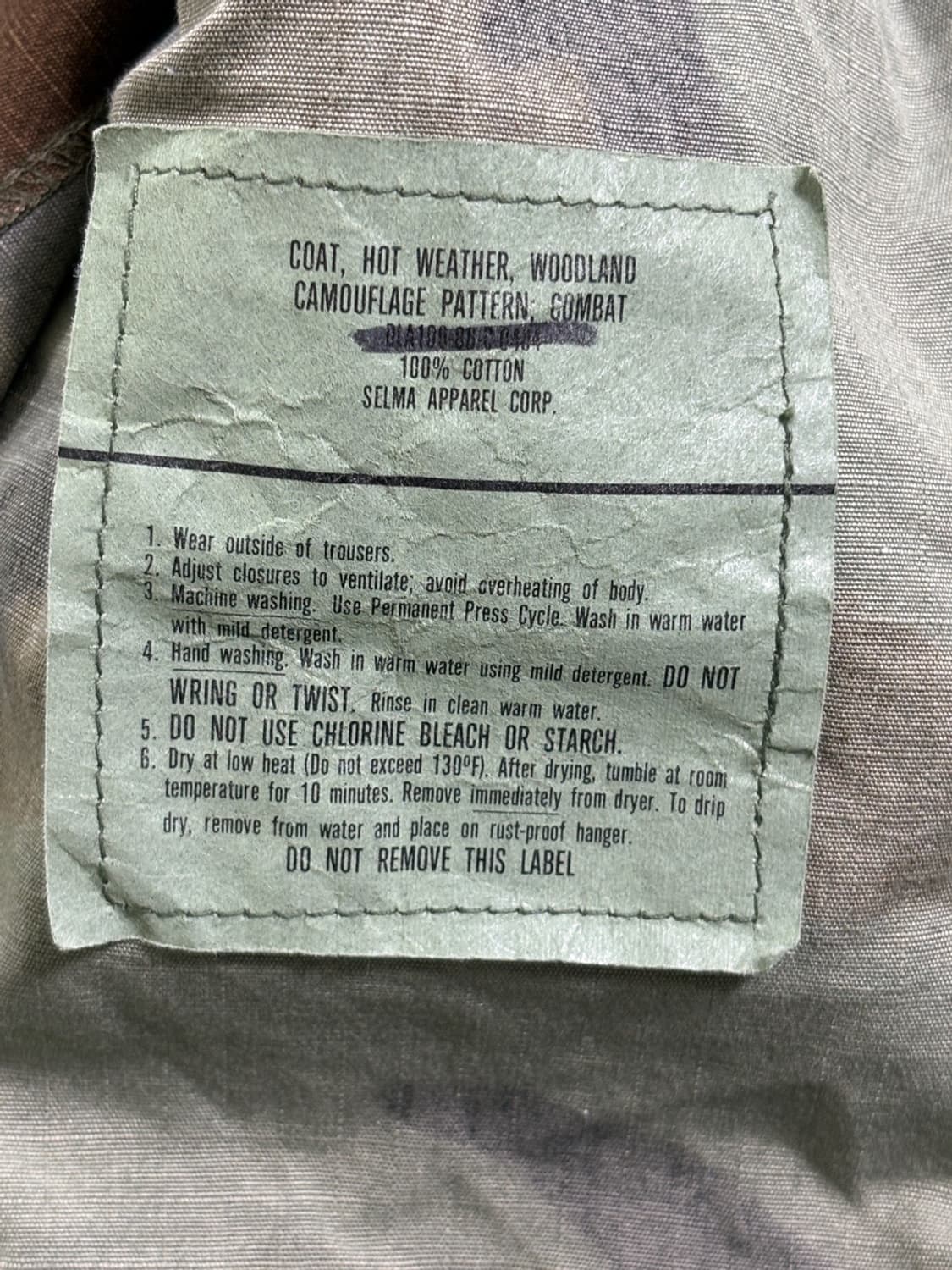 미군 오리지널 우드랜드 BDU 자켓 상품이미지5