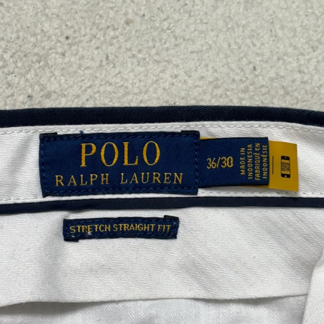RALPH LAUREN 스트레치 스트레이트핏 치노팬츠 네이비 36/30 상품이미지4