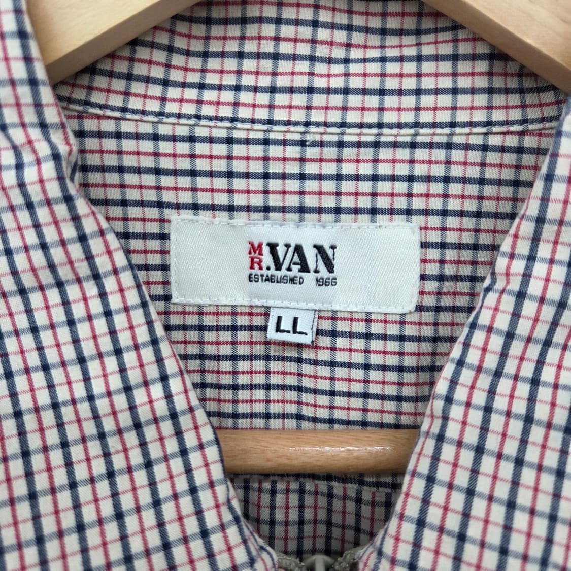 van 밴 체크 패턴 자켓 남XL 상품이미지5