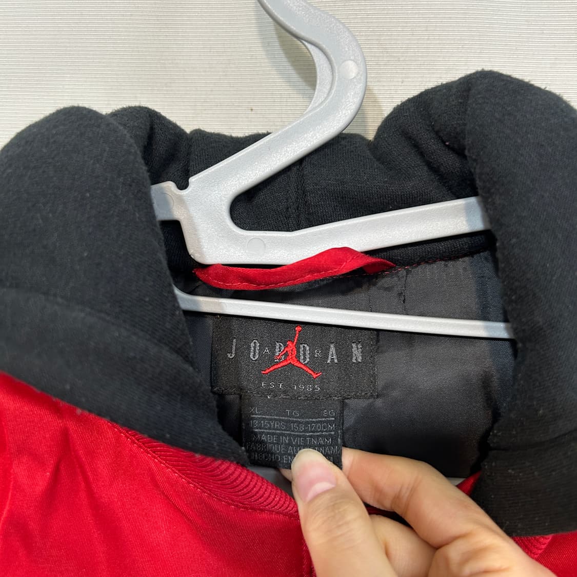 나이키 조던 키즈 후드 봄버 재킷 165 13-15 상품이미지2