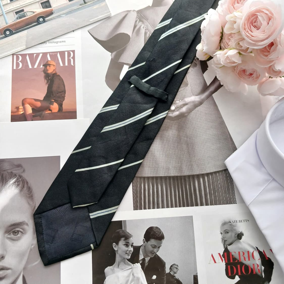 던힐 실크 블랙 스트라이프 슬림 넥타이 7.6cm B등급 A18790
 상품이미지3