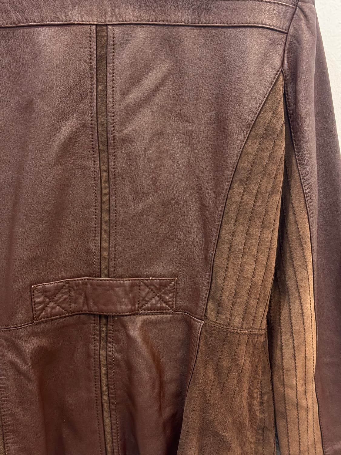 Kup brown leather jacket 상품이미지4