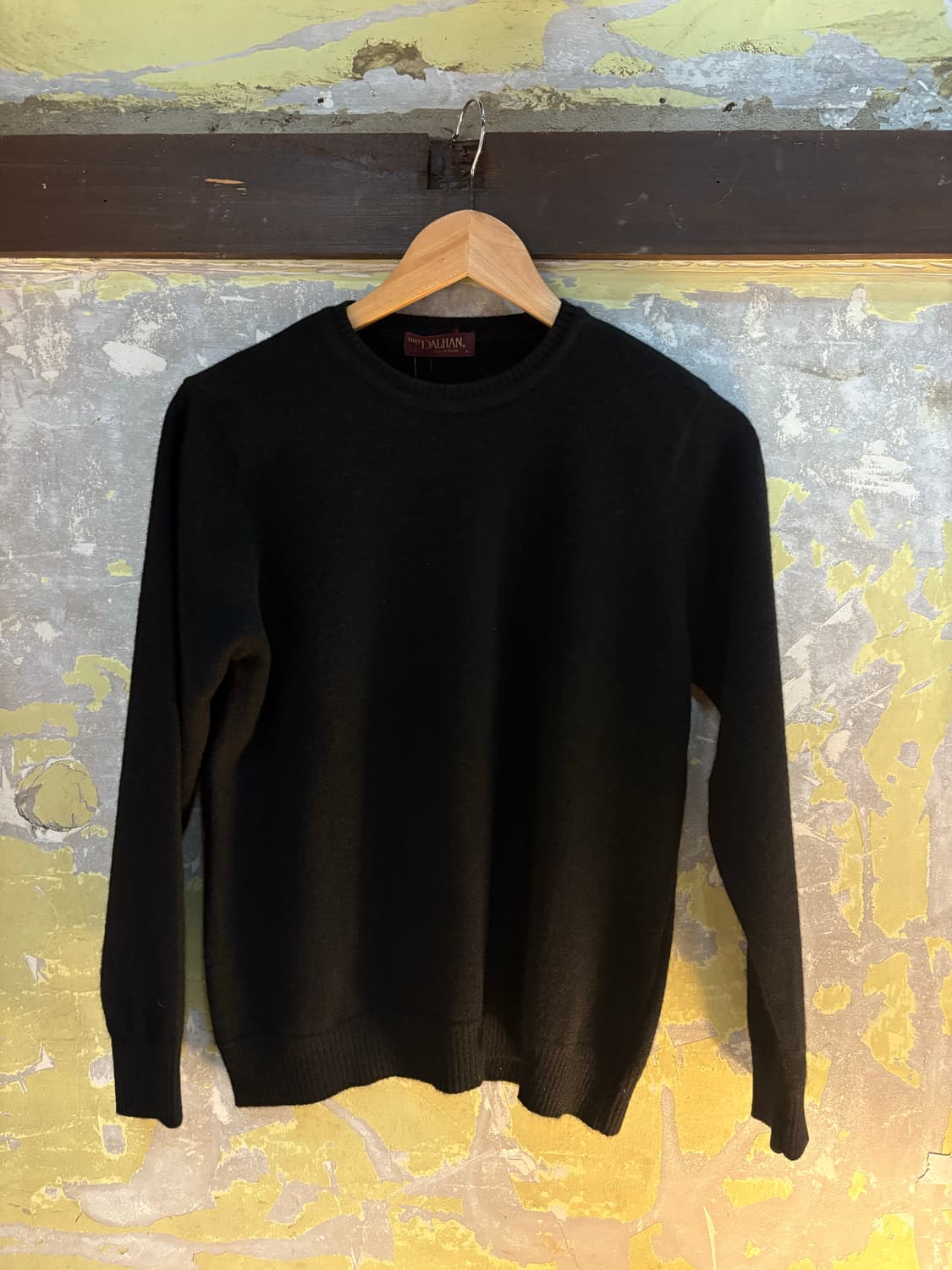 도톰 캐시미어 100 블랙 니트 상품이미지4