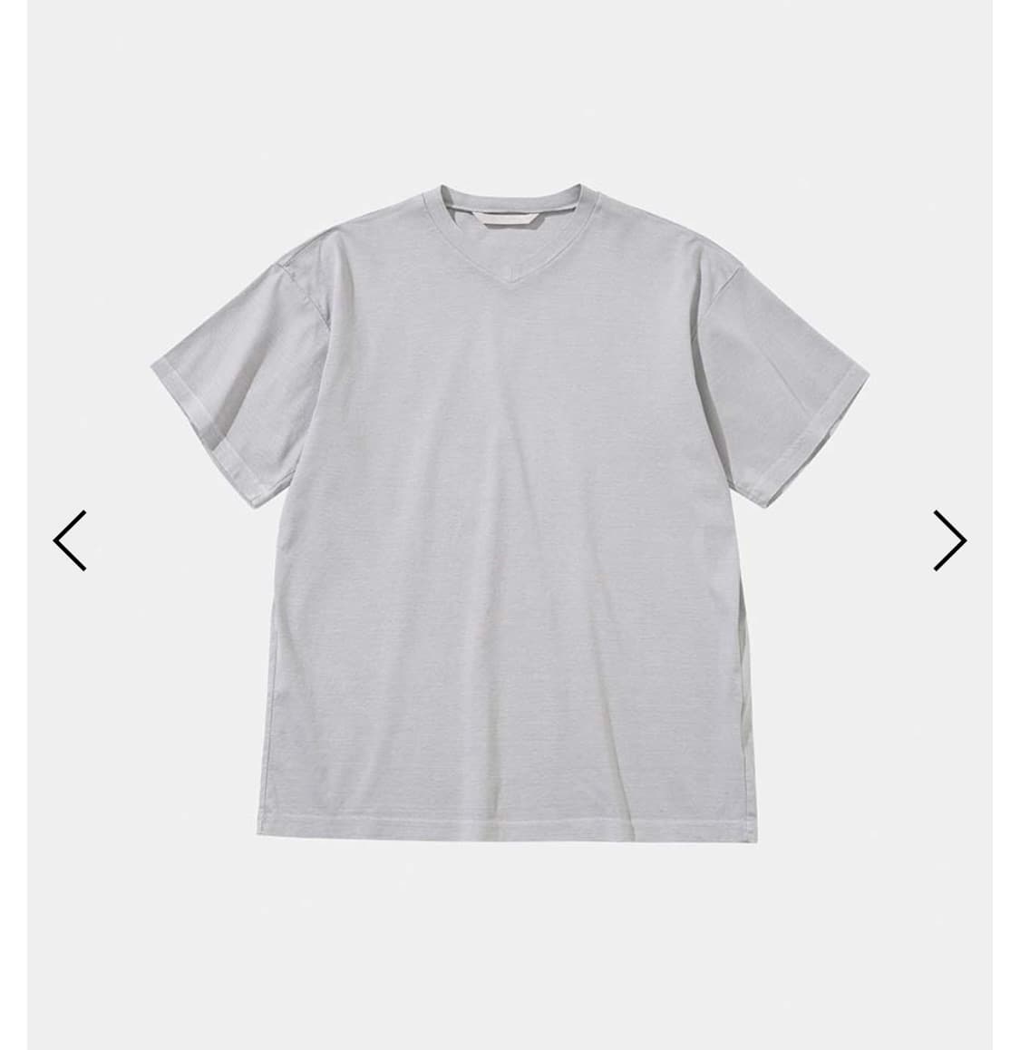 구매)강정석 브이넥 반팔티 그레이 상품이미지1