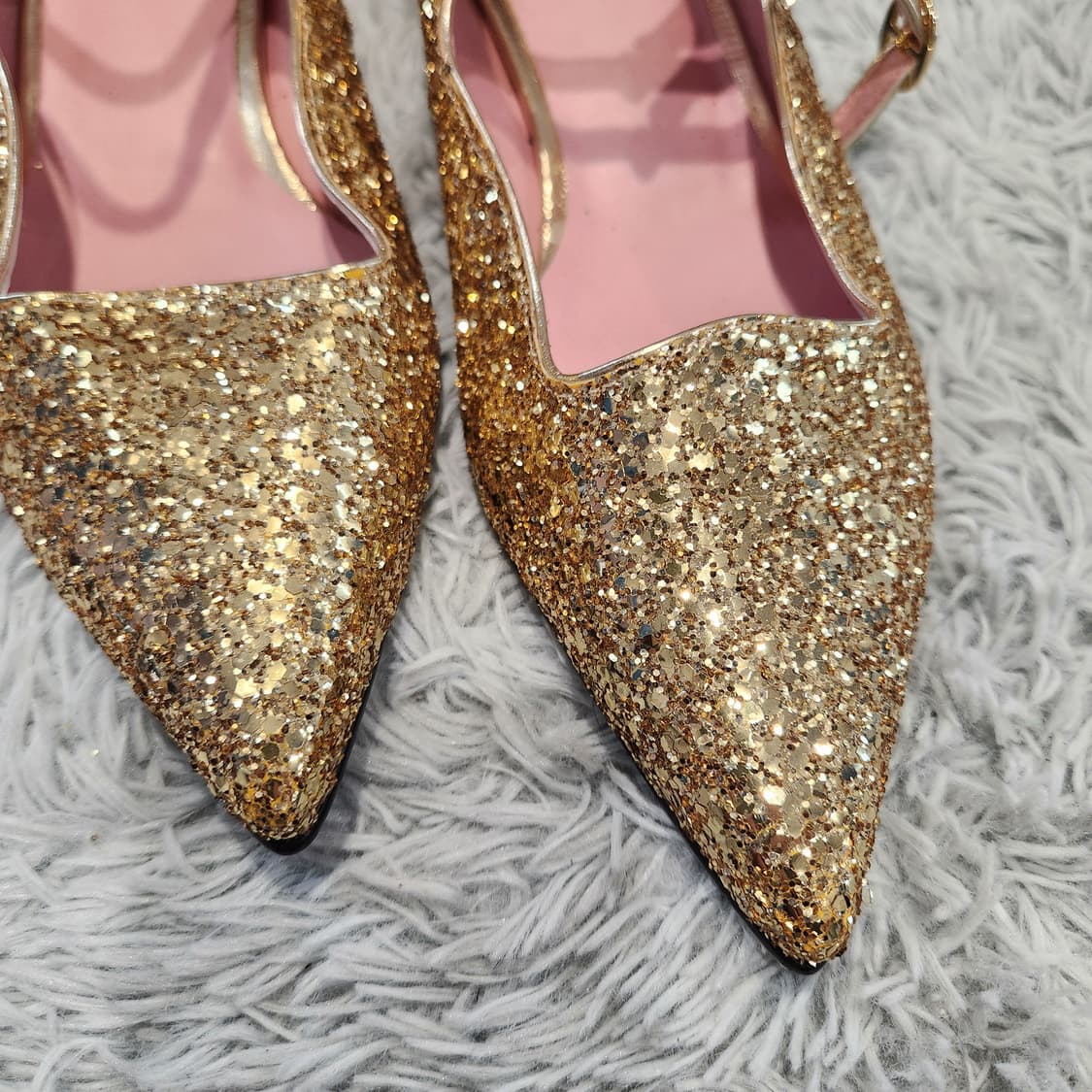 ✨골드 글리터 메리제인 플랫 | 연말 파티·포인트 슈즈 (240) 상품이미지9
