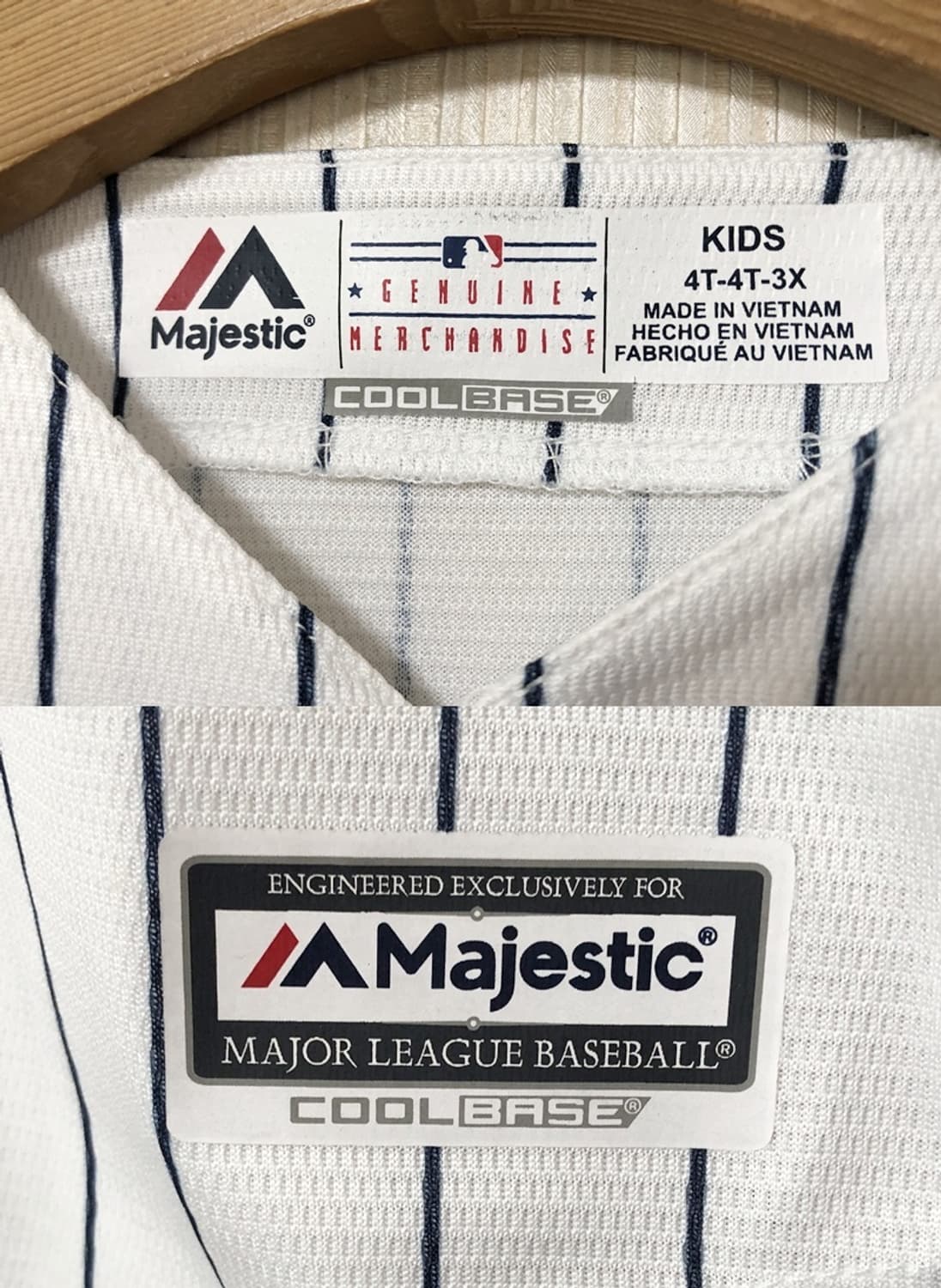 MLB 마제스틱 뉴욕양키스 홈유니폼/져지 4T(키즈) 상품이미지4