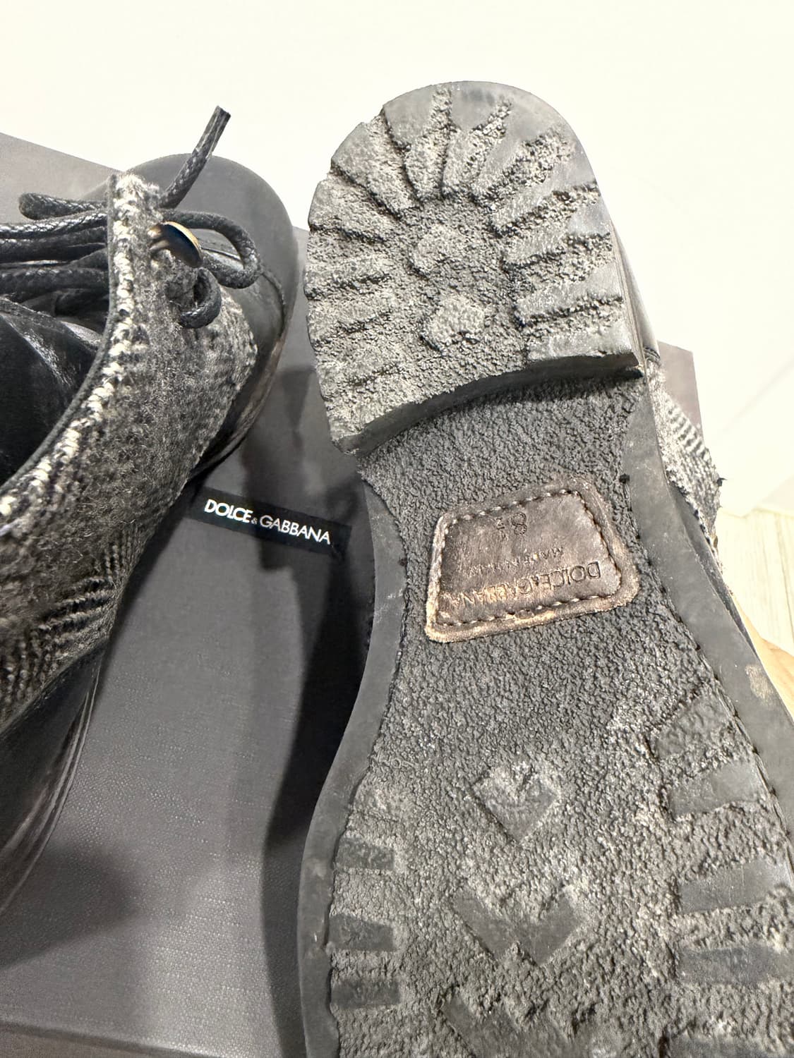 돌체앤가바나 빈티지 헤링본 부츠  상품이미지5