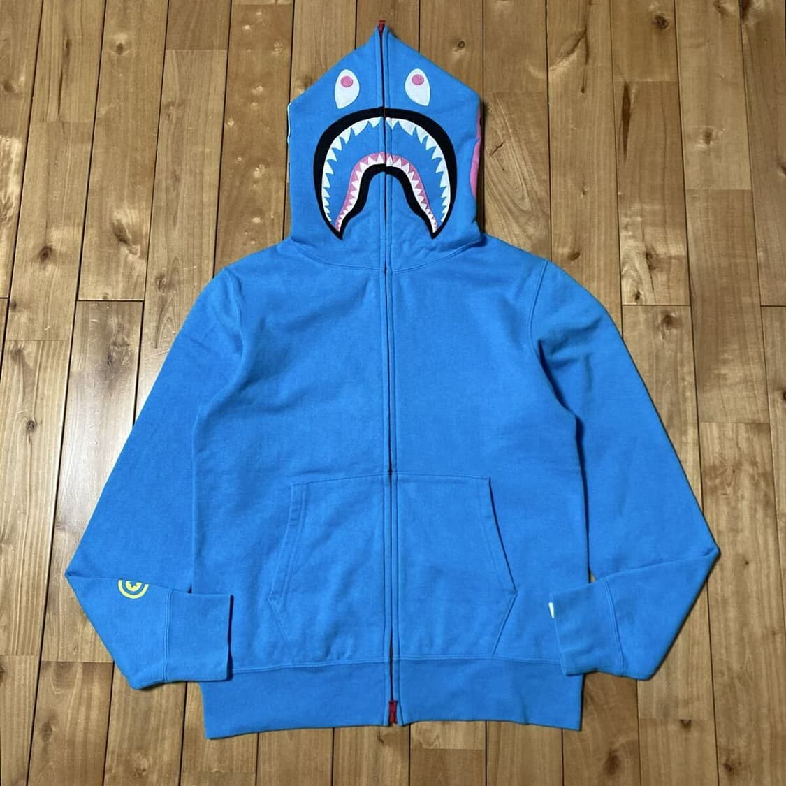 초레어 니고 시절 베이프 네온 샤크 후드집업 블루 상품이미지1