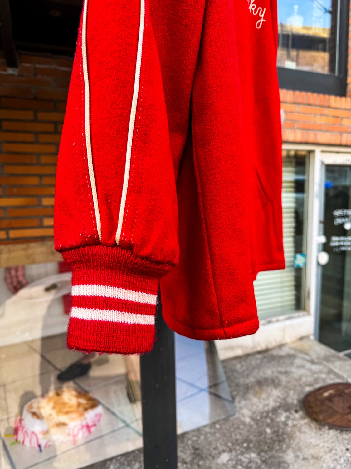 80s USA Wool Varsity Jacket 상품이미지4
