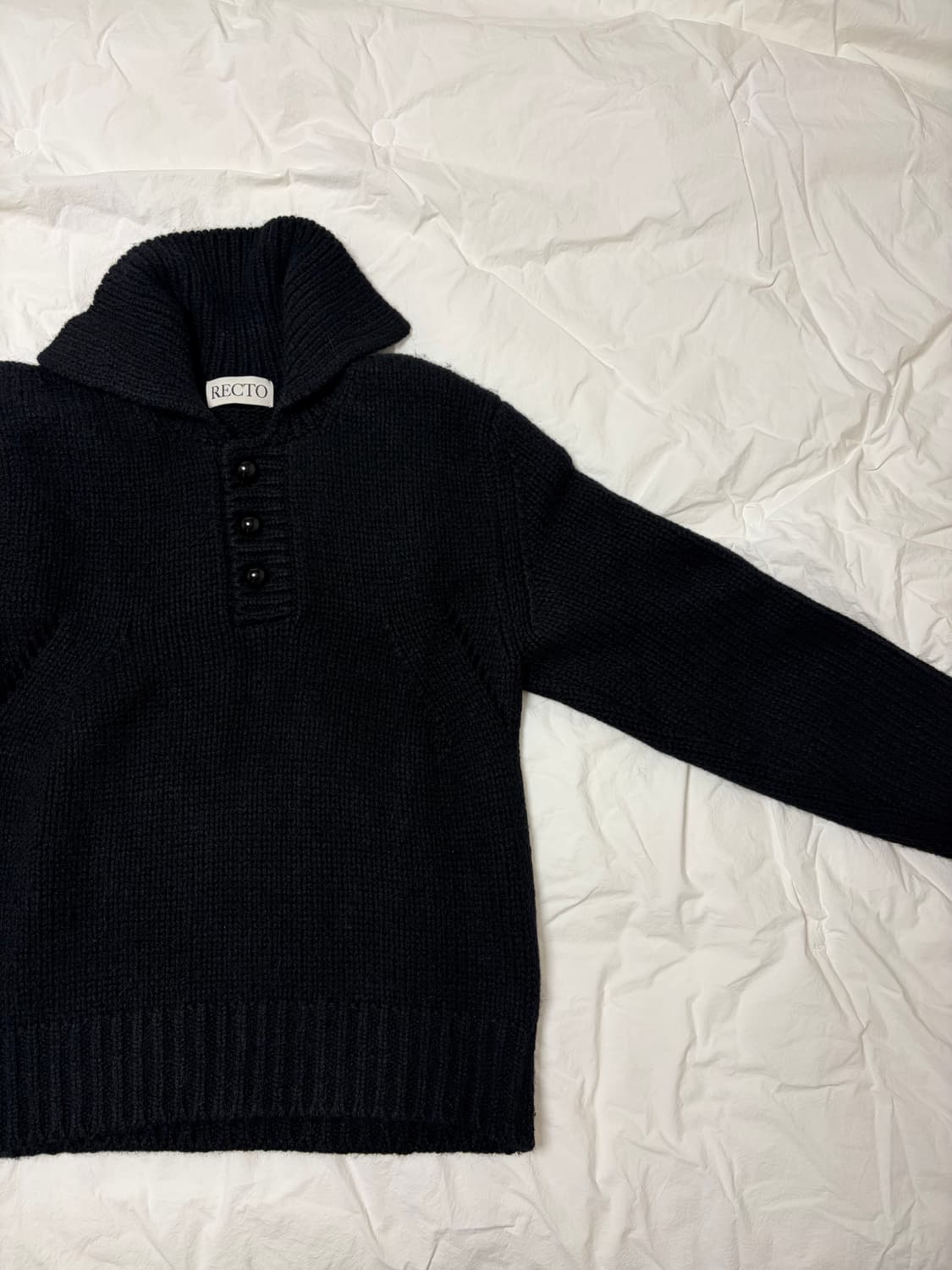 렉토 빈티지 버튼 업 니트 스웨터 상품이미지3