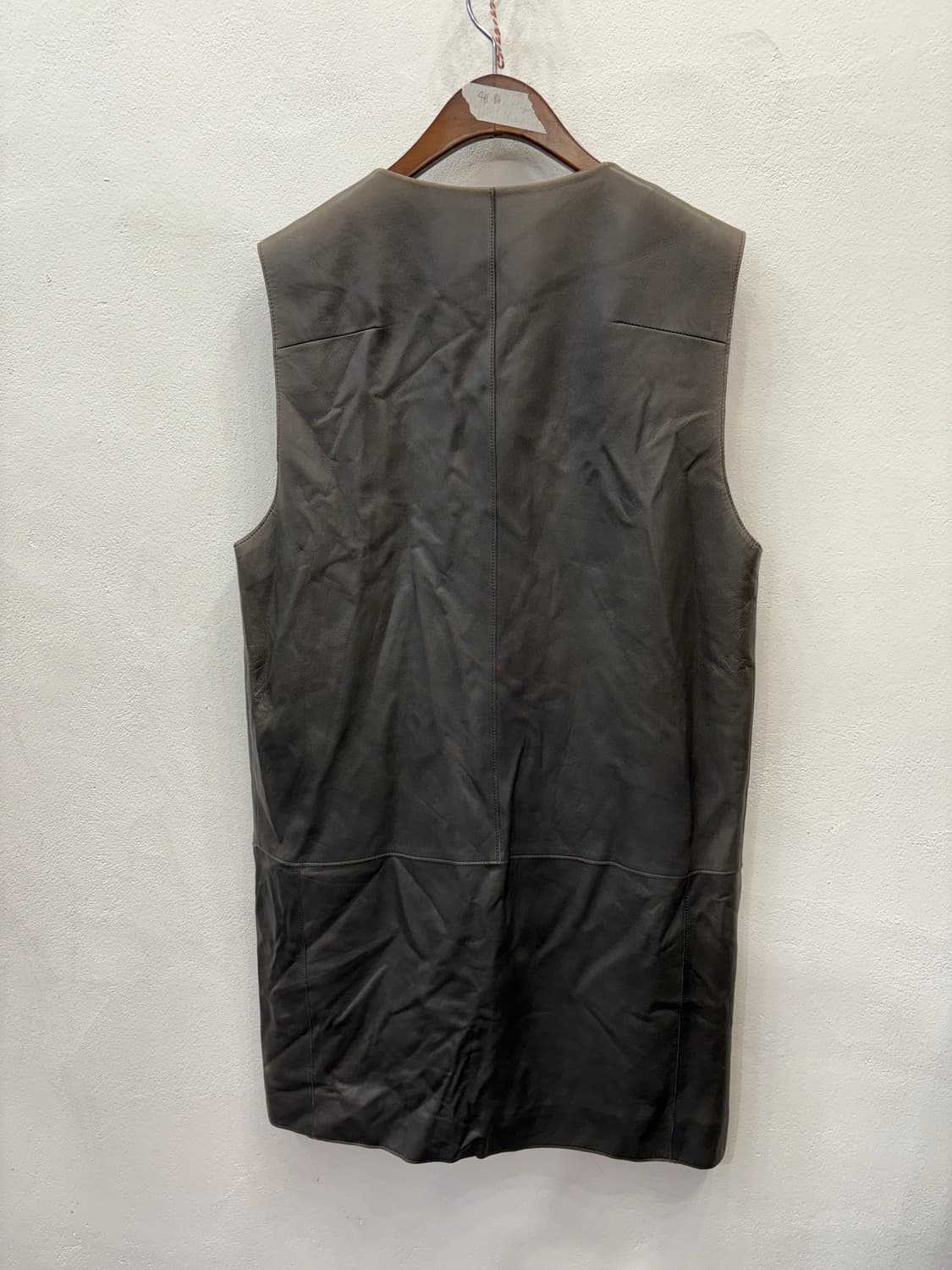 르베이지 가죽 베스트 상품이미지8