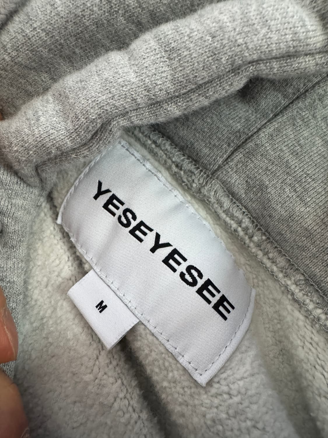 예스아이씨 스펠아웃 오버핏 기모 후드티 M 상품이미지3