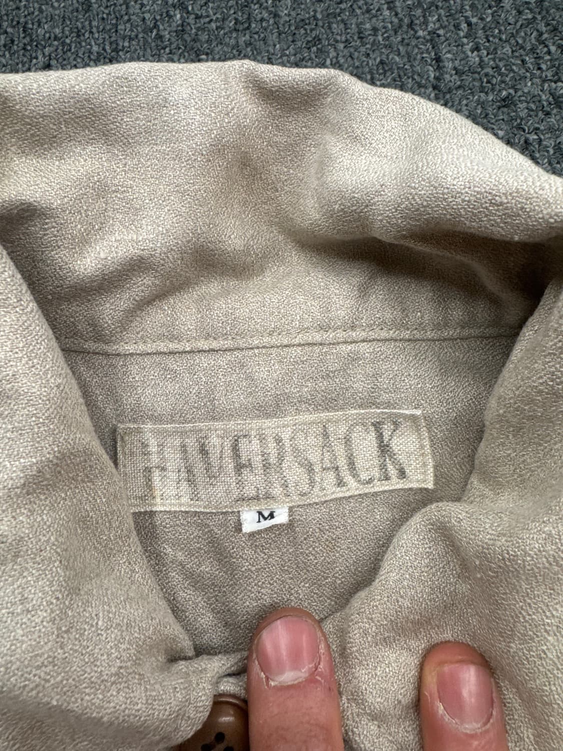 M)Haversack 하버색 빈티지 베이지 린넨 헌팅자켓 상품이미지6