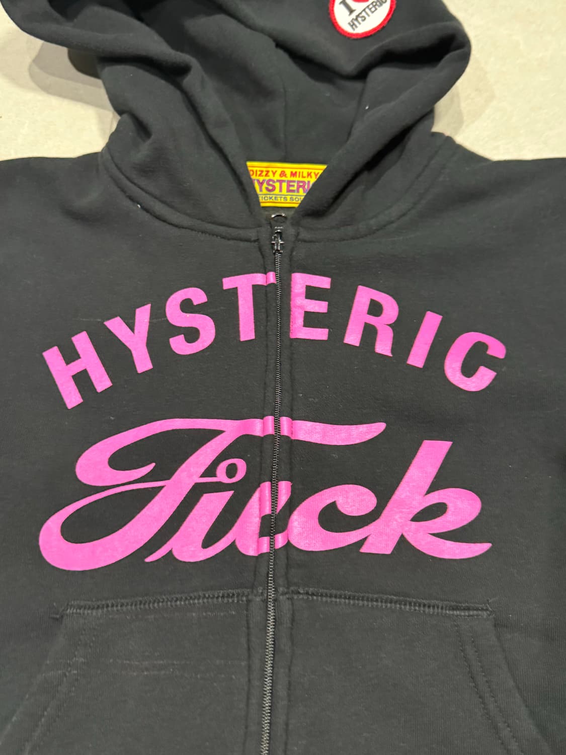 히스테릭 글래머 fuk i<hysteric 패치 후드 집업 자켓 상품이미지2