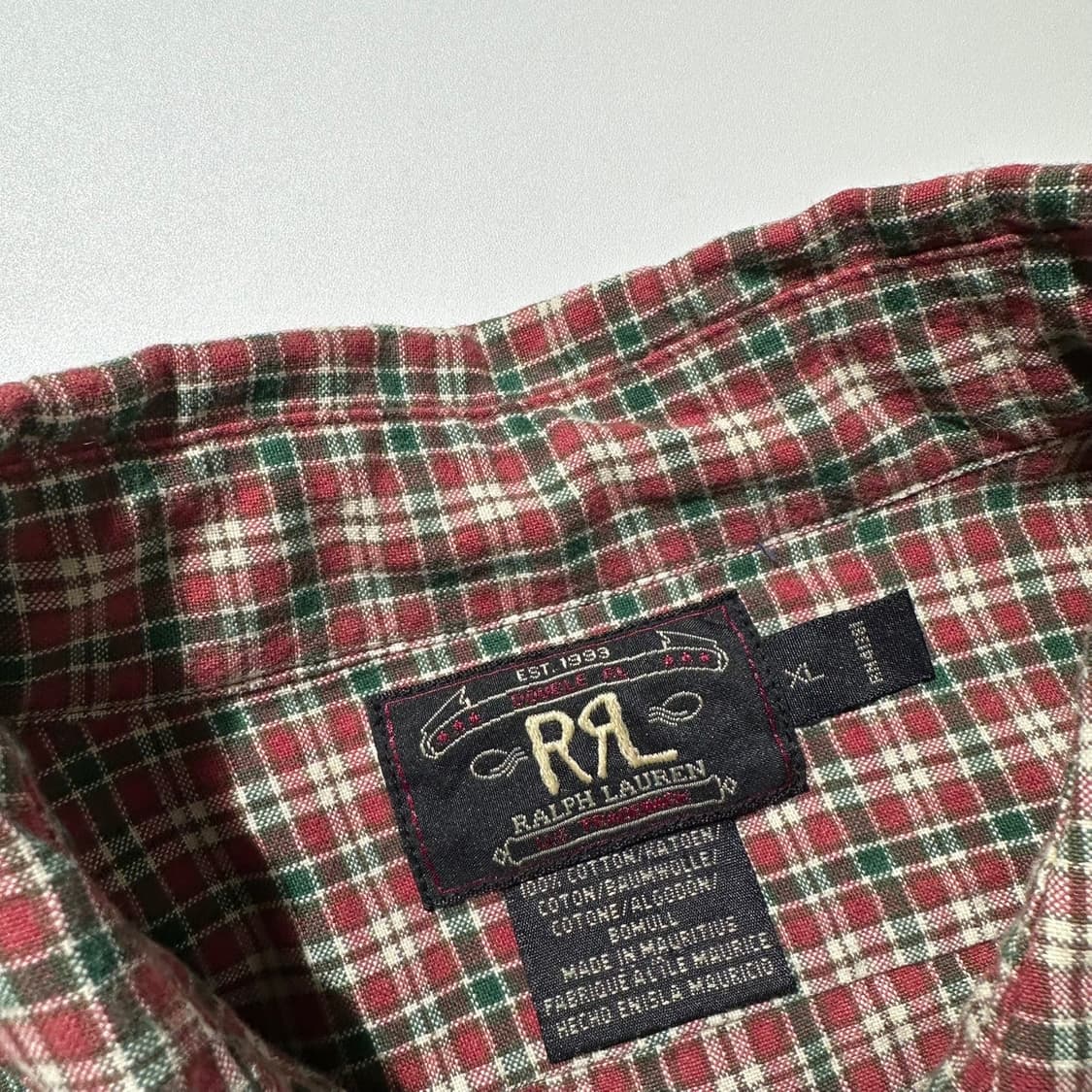 더블알엘 랄프로렌 체크 셔츠 상품이미지4