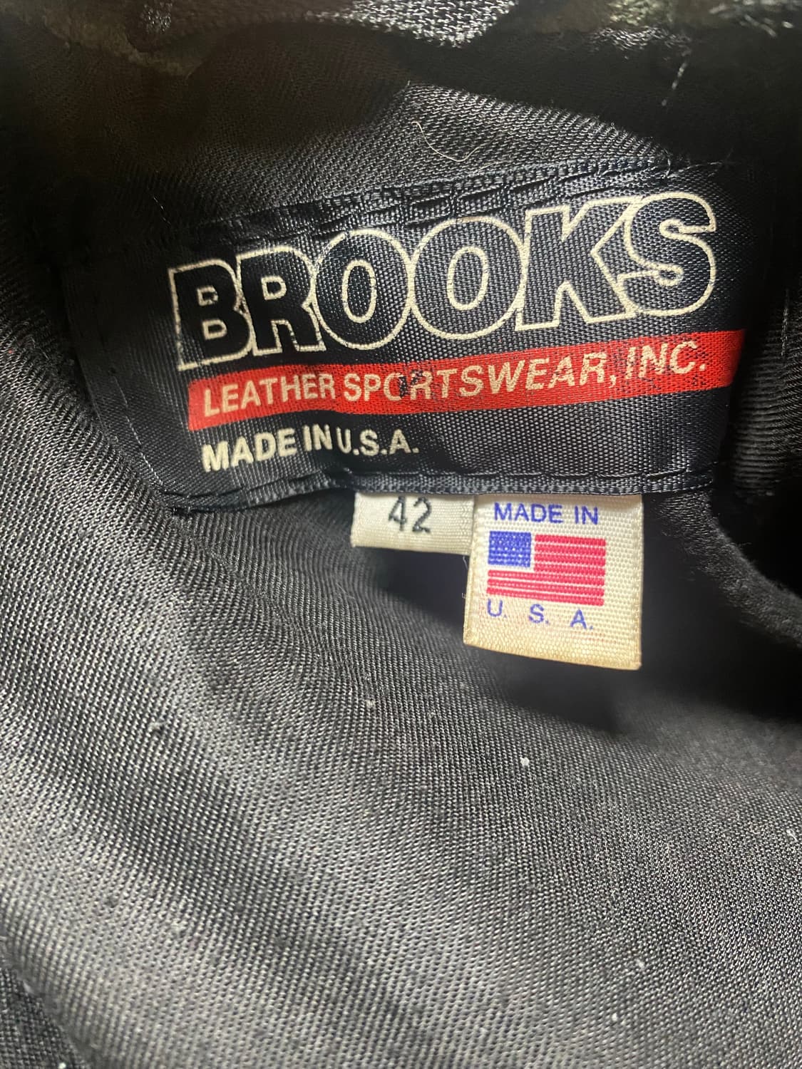 급처)빈티지 brooks leather 더블 라이더 자켓 가죽자켓 뤡코즈 상품이미지4