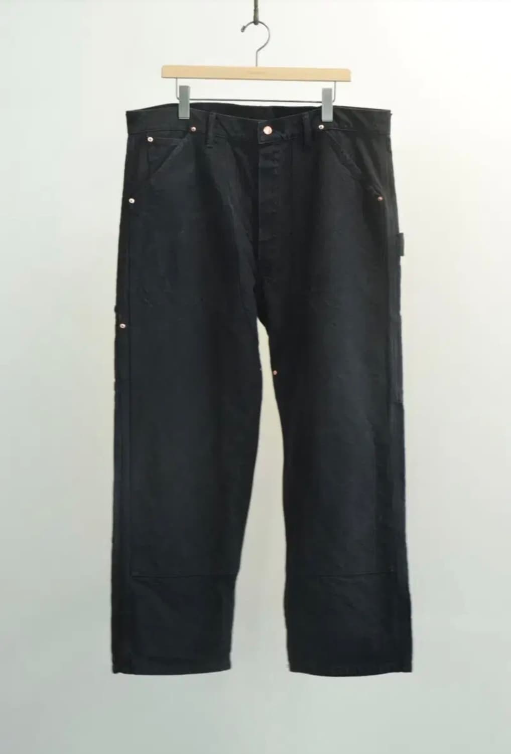 [3] 코모리 26ss 코튼 덕 페인터 팬츠 블랙 상품이미지1