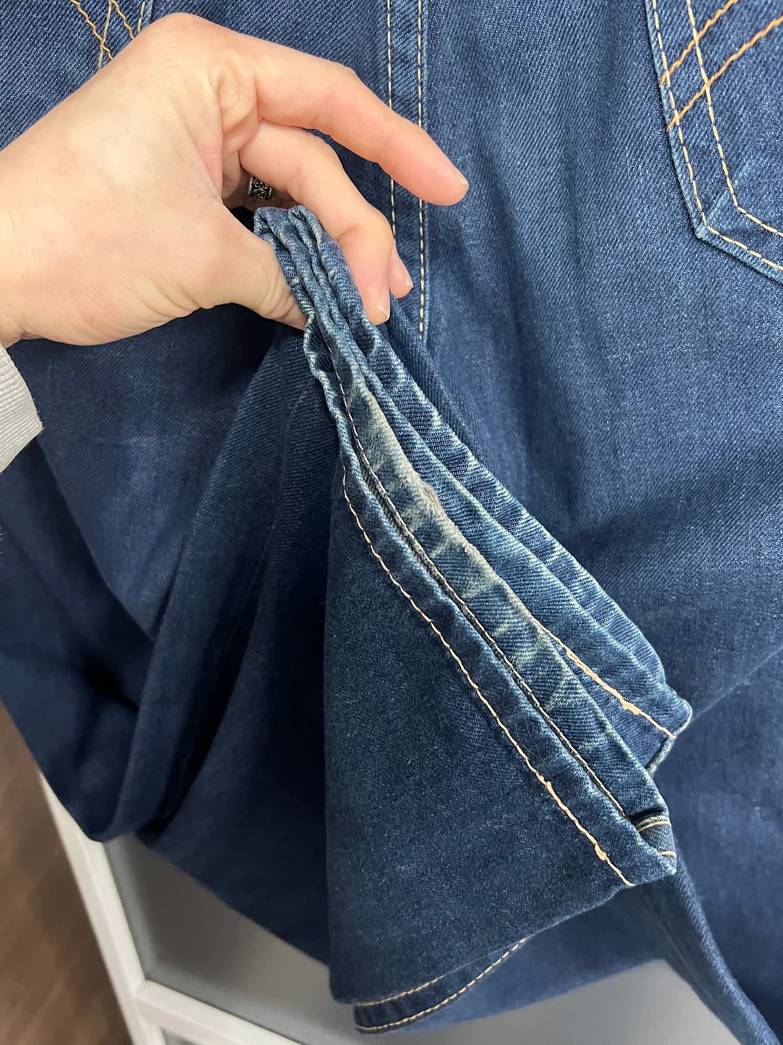 Levis Type1 902 리바이스 와이드핏 인디고 데님 팬츠 상품이미지4