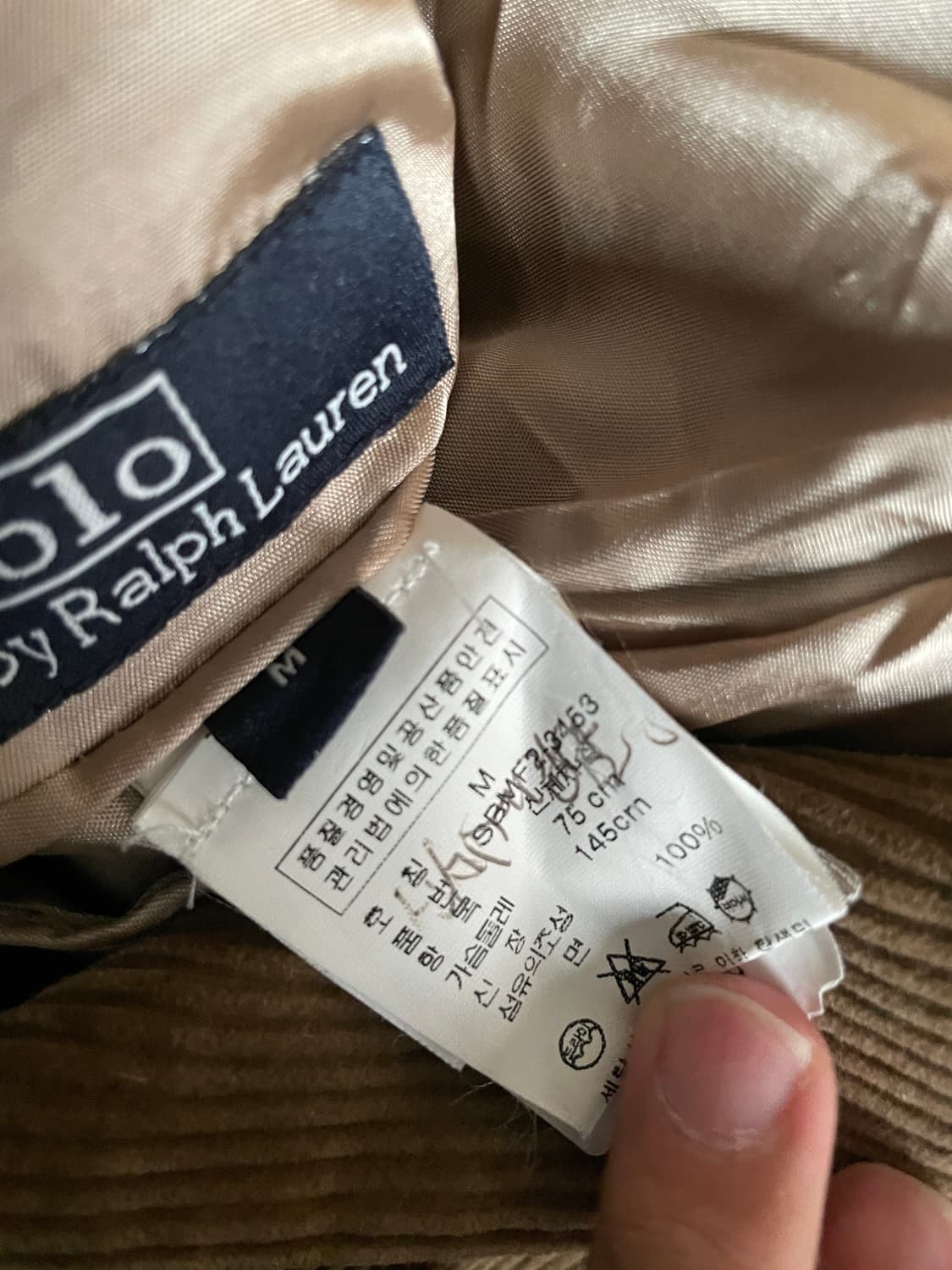 폴로 랄프로렌 코듀로이 블레이저 M (여성) 상품이미지3