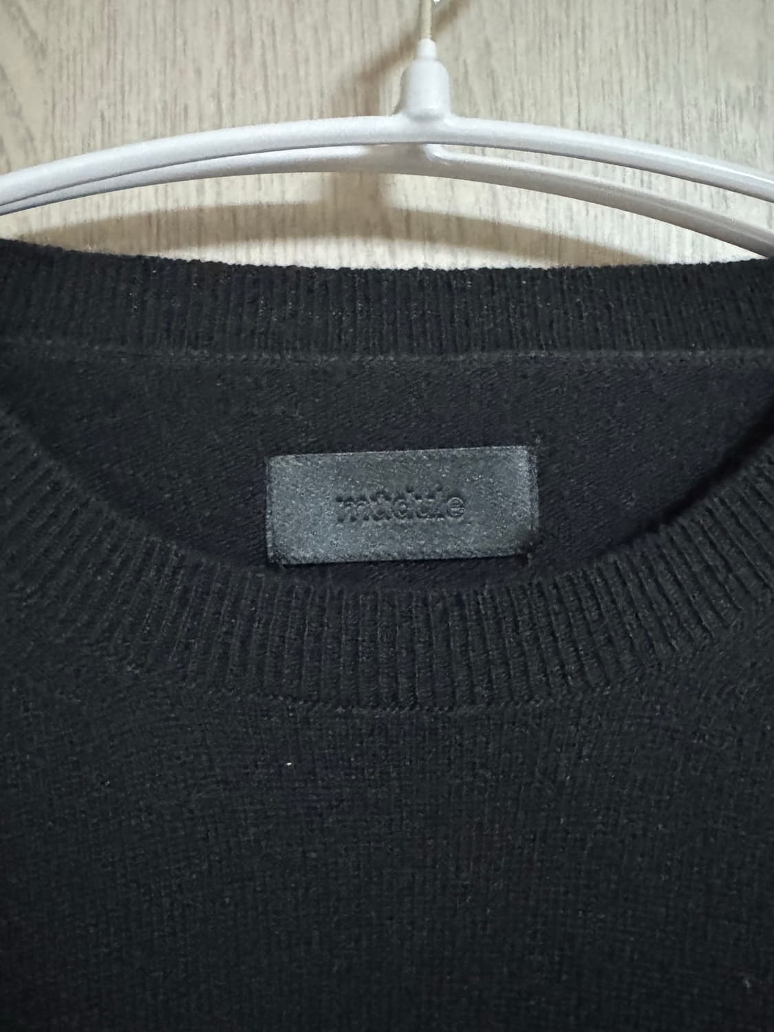 3]머듈 쇼트 니트 블랙 상품이미지5