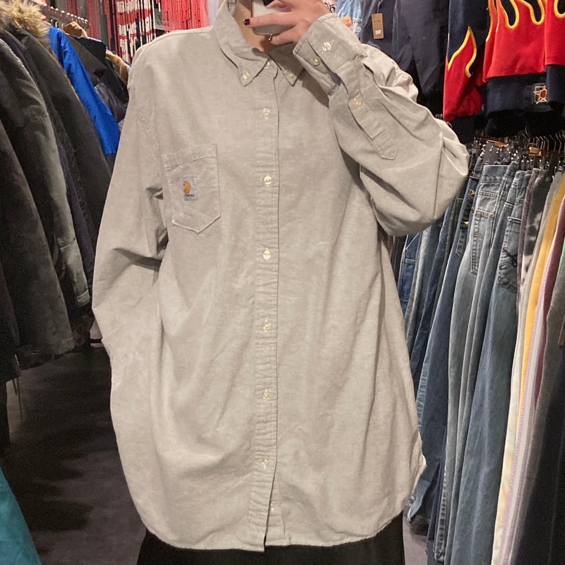 [IM] 칼하트 웜그레이 긴팔셔츠 상품이미지2