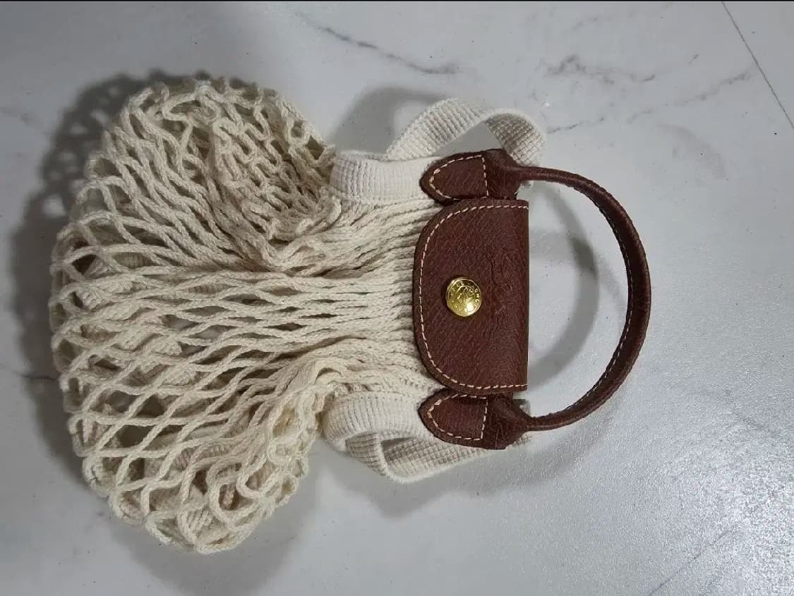 롱샴 필레 네트백 아이보리 xs 상품이미지1