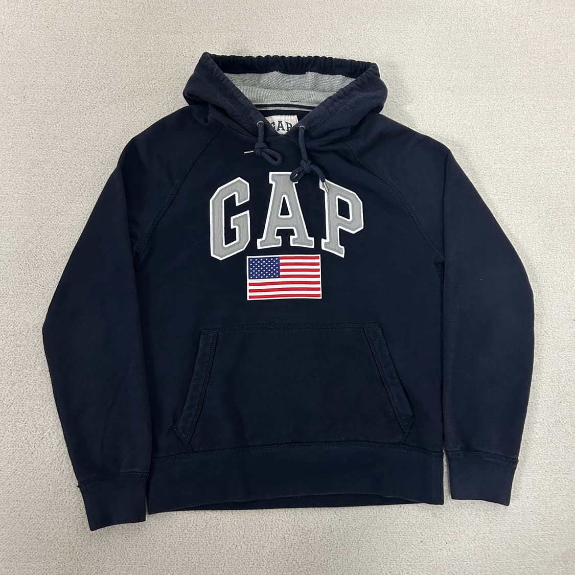 갭 성조기 빅로고 후드티 네이비 상품이미지3