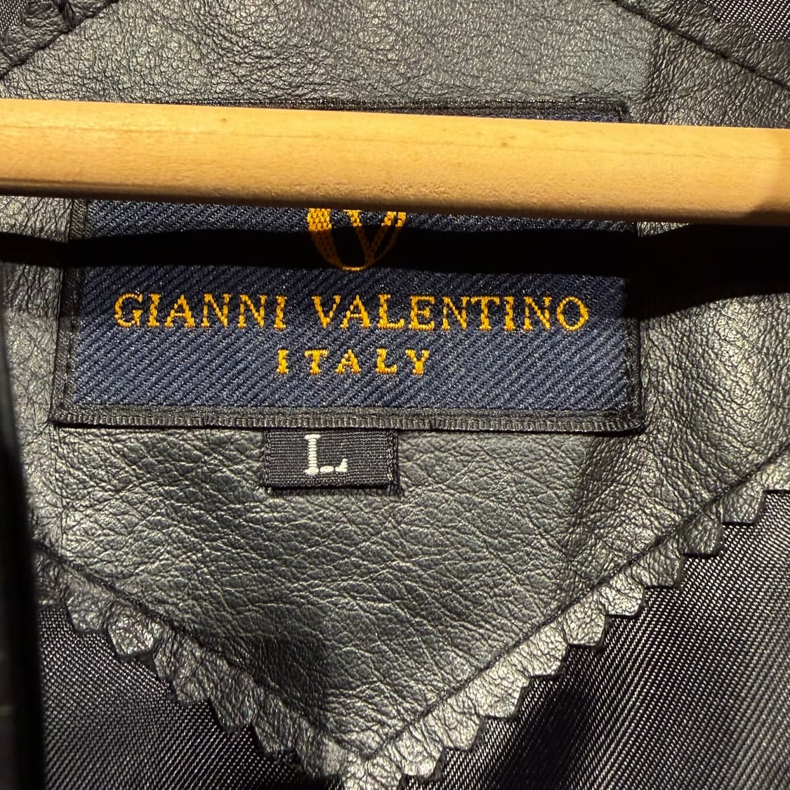 빈티지 발렌티노 카우레더 카 코트 L 소가죽 자켓 상품이미지2