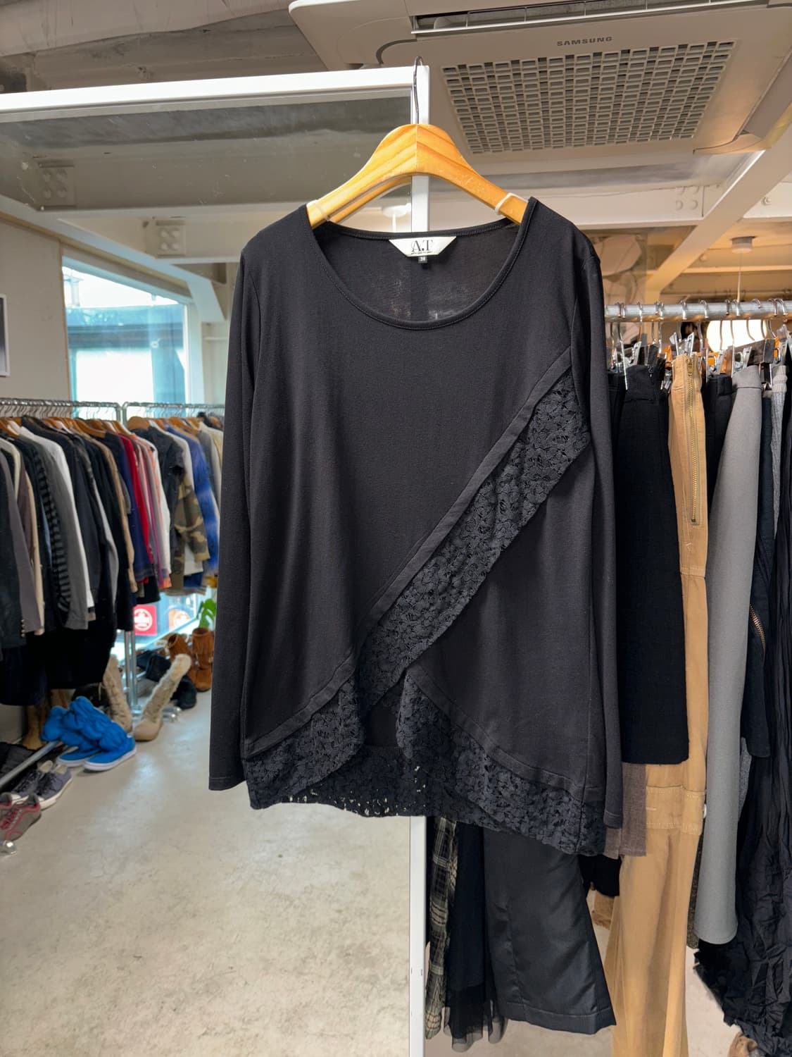 아츠로 타야마 레이스 비대칭 롱슬리브 상품이미지3