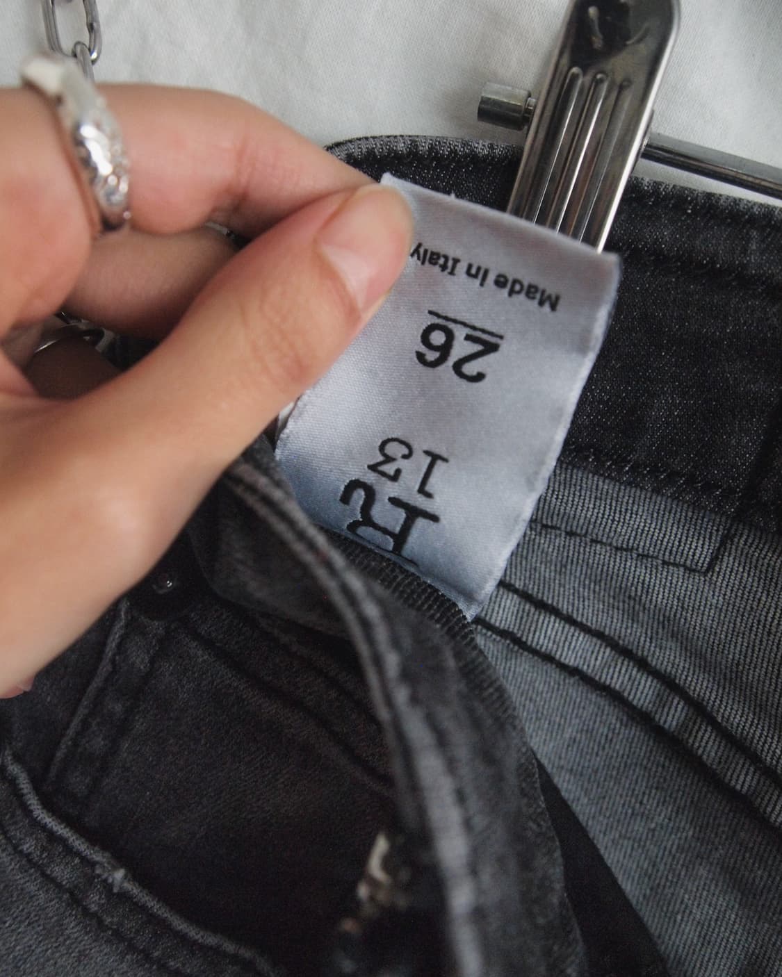 R13 초기 로우라이즈 바이커데님 상품이미지6