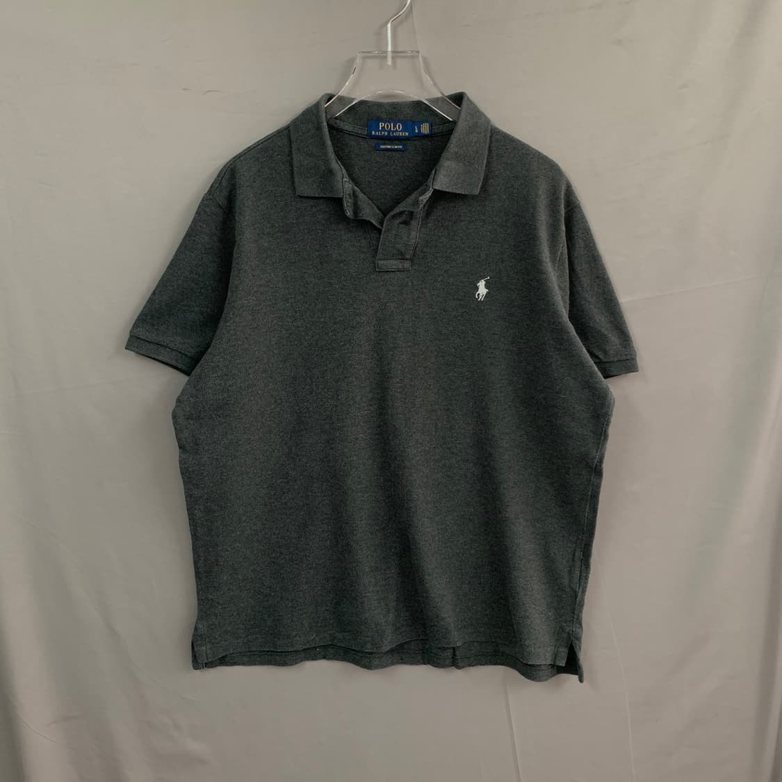 L 폴로랄프로렌 커스텀 슬림핏 차콜 PK 반팔 카라티 상품이미지1