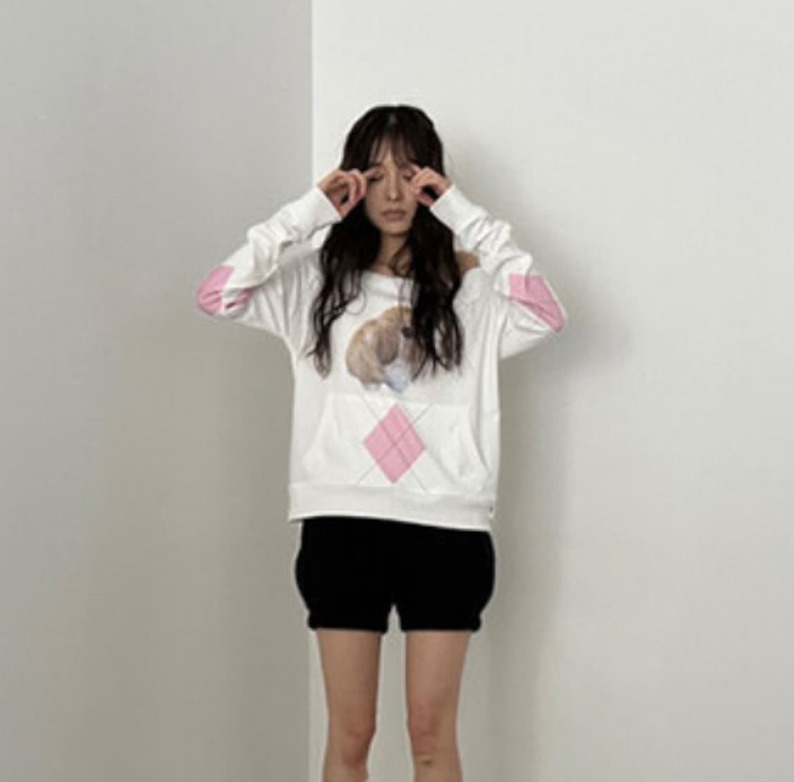 토끼 오프숄더 맨투맨 satomi radio 상품이미지2