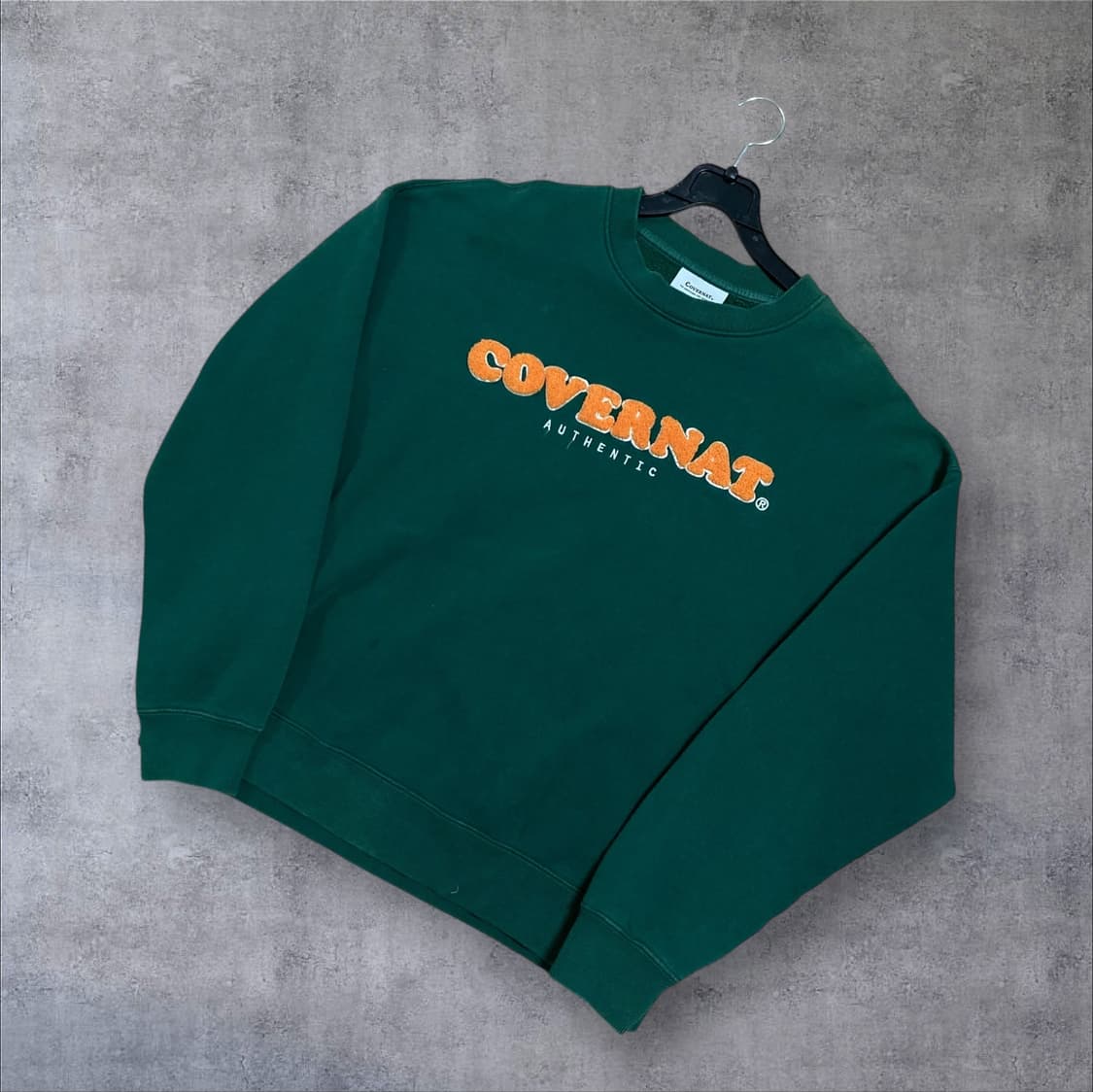 커버낫 스펠아웃 그린 맨투맨 상품이미지1