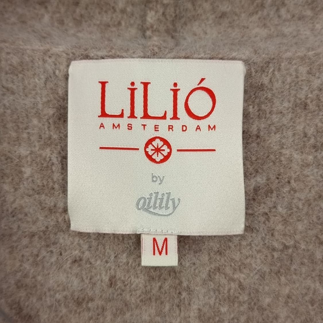 [OILILY] 오일리 오버핏 오픈 후드 모직 코트 베이지 P01128 상품이미지6