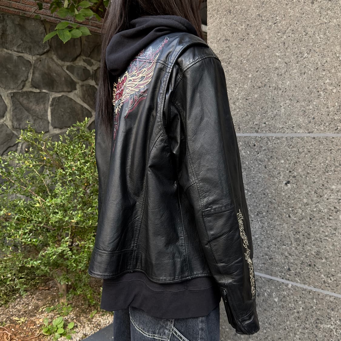 2012 레트로 할리 데이비슨 트라이벌 가죽 자켓 상품이미지8