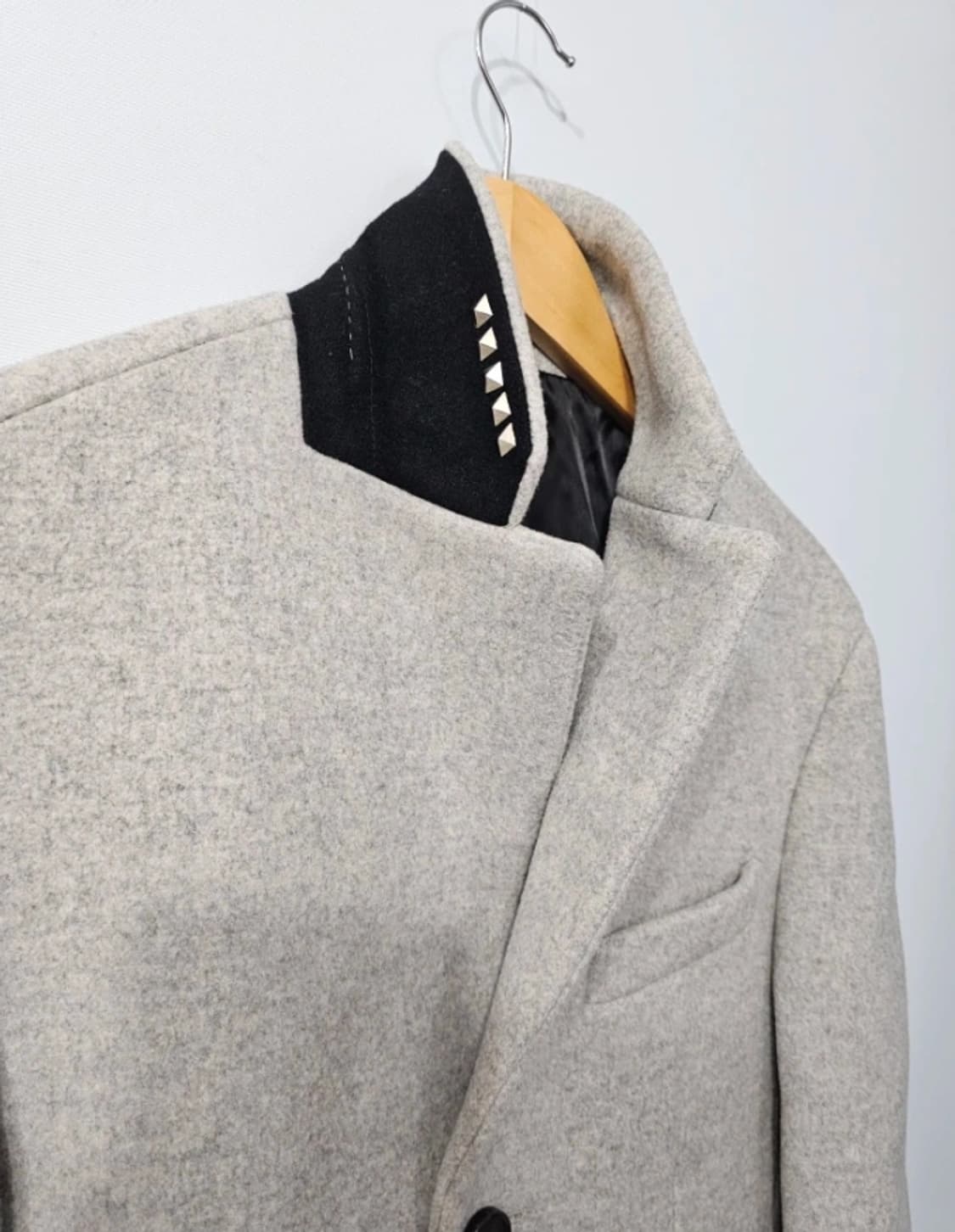 한섬 시스템 SYSTEM 캐시미어 블렌디드 남성 코트 100 상품이미지3