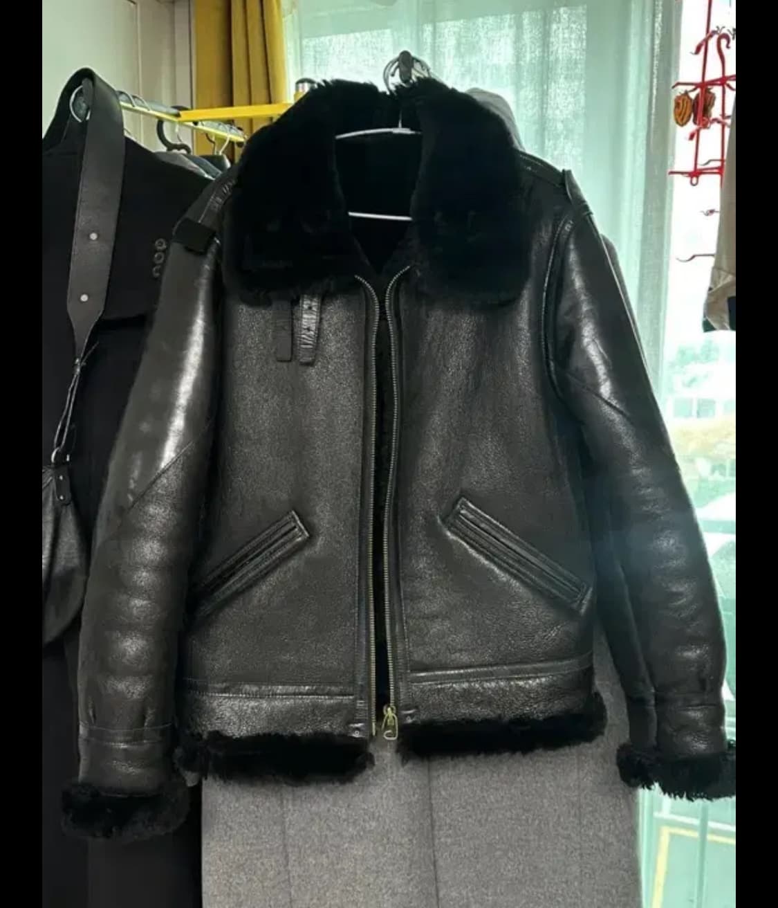 말가죽 보강 무스탕 무톤 자켓 xxl 역시즌 상품이미지1