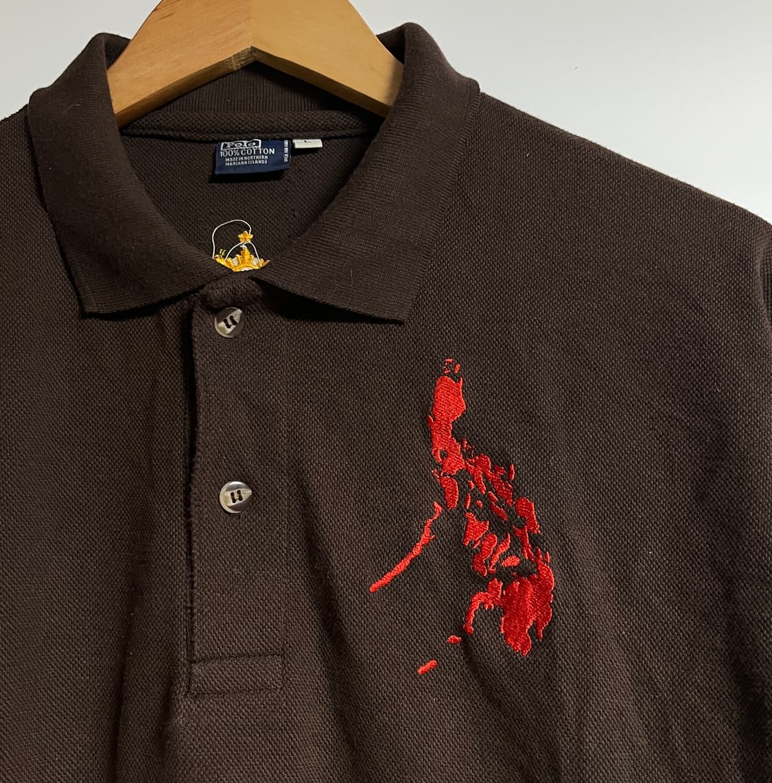 공용 폴로랄프로렌 필리핀 자수 반팔 카라티셔츠 L 상품이미지4
