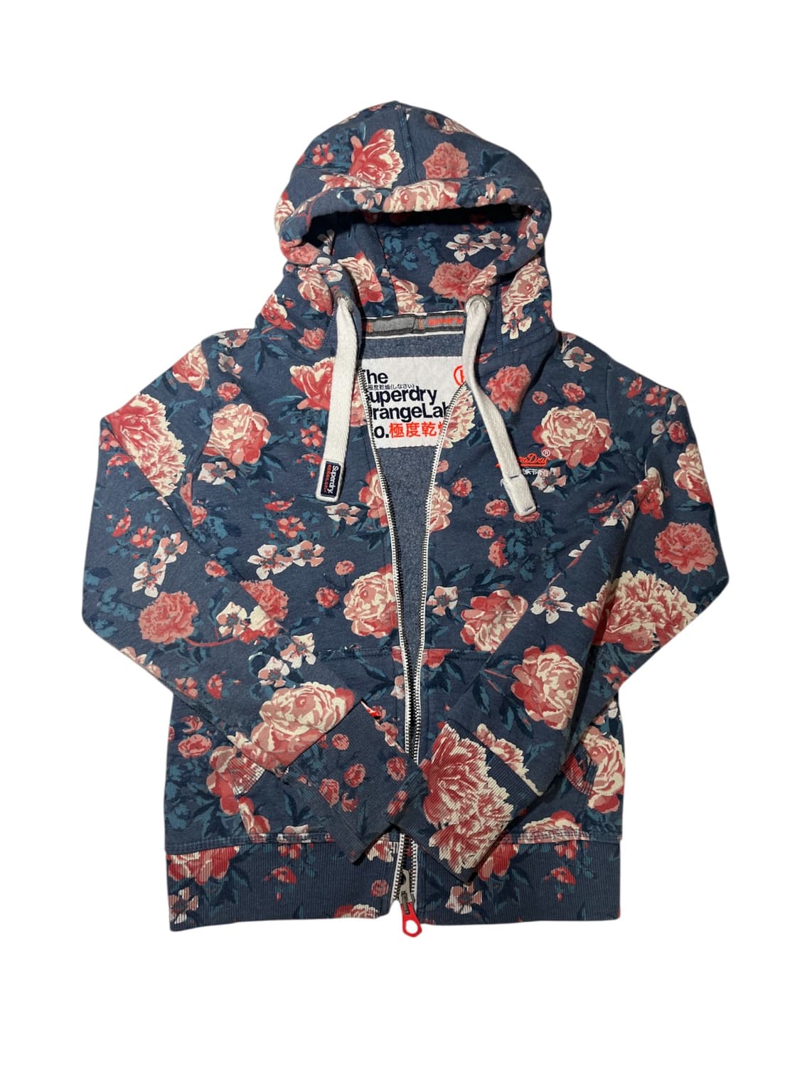 슈퍼드라이 꽃무늬 후드 집업 상품이미지1