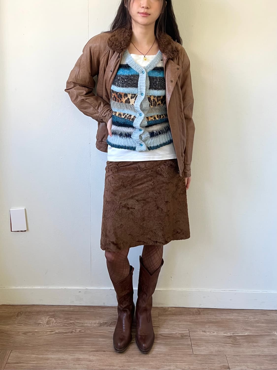 GRANVALTA 셰르파 레더 자켓 상품이미지6