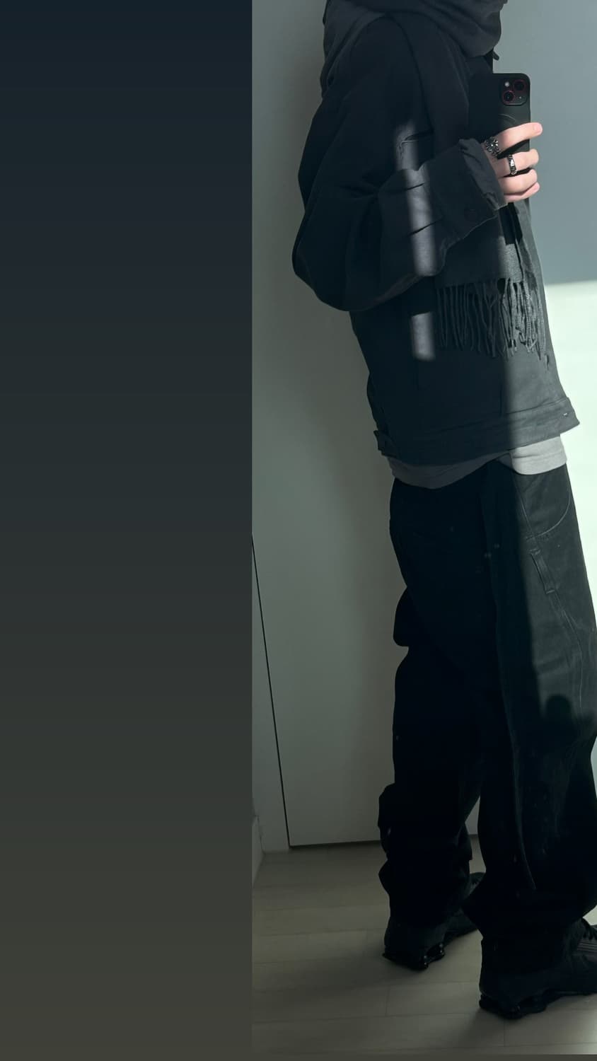 해칭룸 리버스 트러커 자켓 블루 차콜 상품이미지1