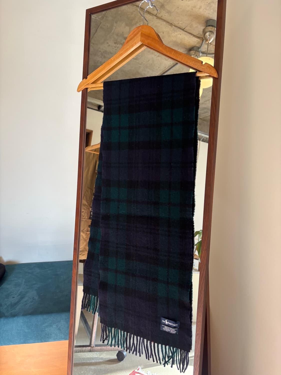 폴로 랄프로렌 타탄체크 머플러 상품이미지2