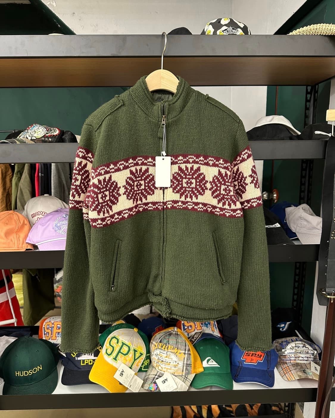 빈티지 코위찬 니트 집업 M 상품이미지1