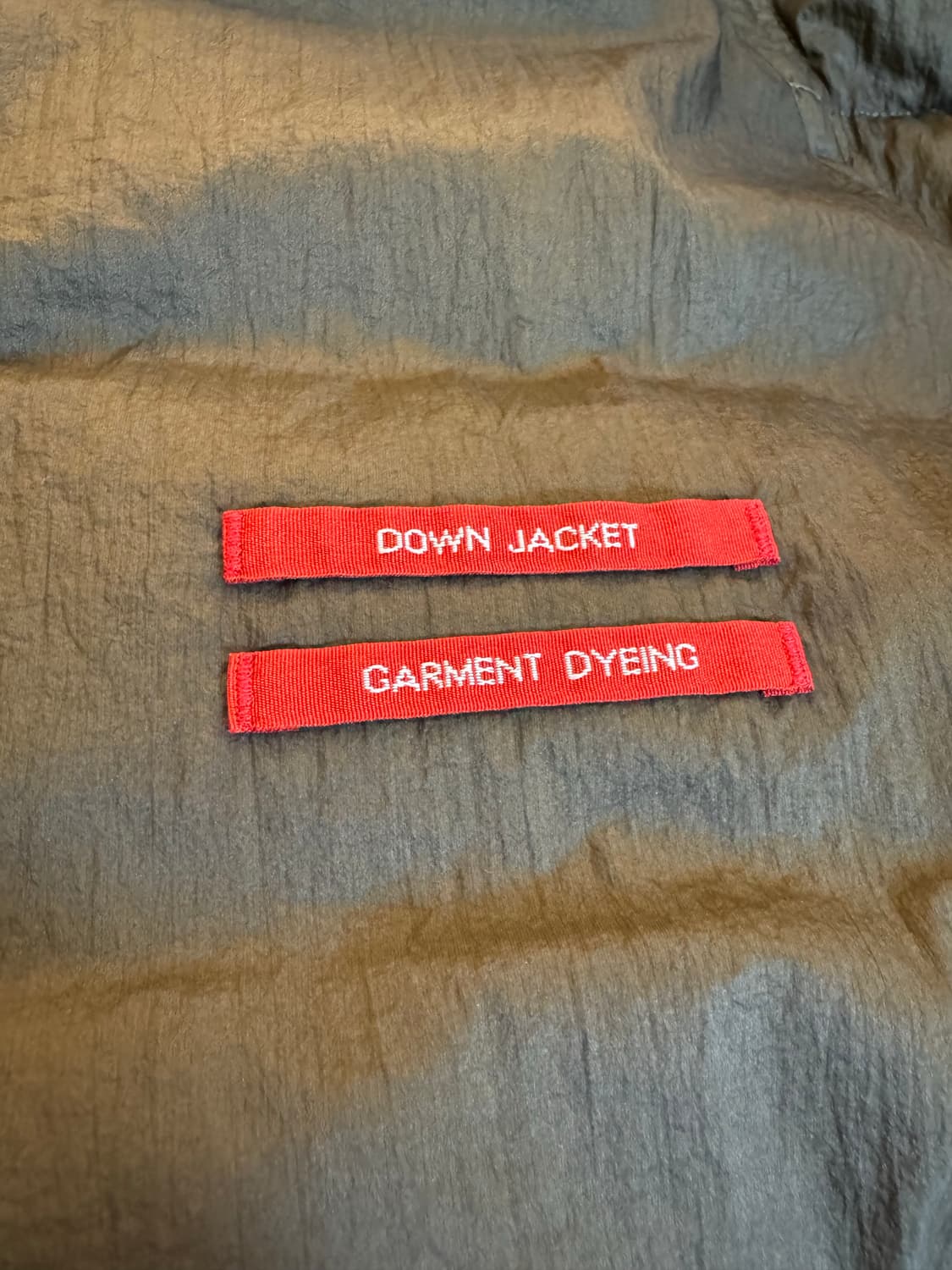 [L]CP컴퍼니 나일론 가먼트 다운 패딩 자켓 카키 상품이미지6