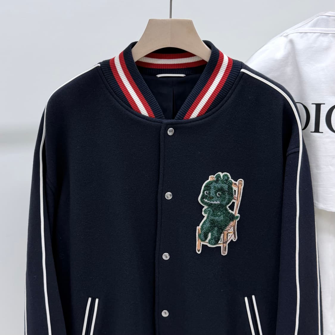 [S+급/2XL] 디올 X 오타니 워크샵 블루종 바시티 자켓 상품이미지3