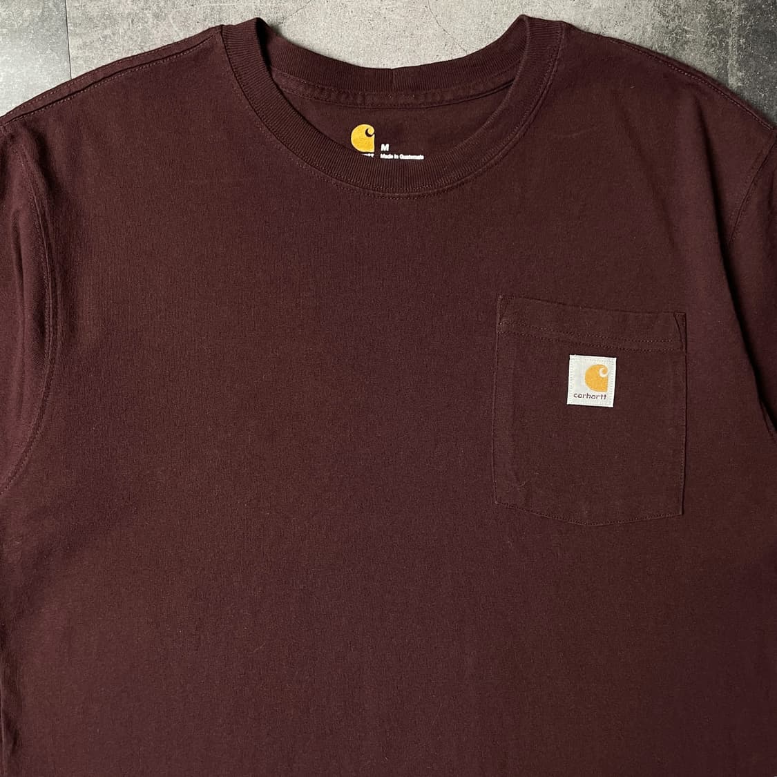 CARHARTT 칼하트K87 딥와인 포켓 반팔 티셔츠 A01089 상품이미지3