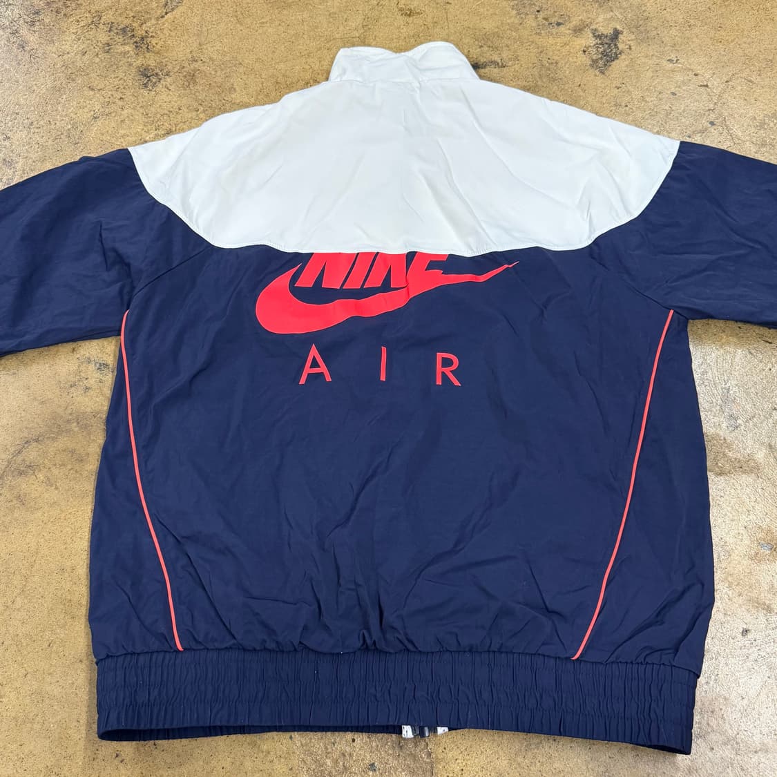 [정품/M] 조던 네이비 화이트 바람막이 자켓 b19 상품이미지4