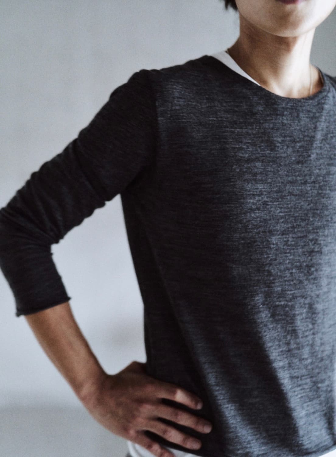 모노 프리베 Textured Wool Long Sleeve  상품이미지3