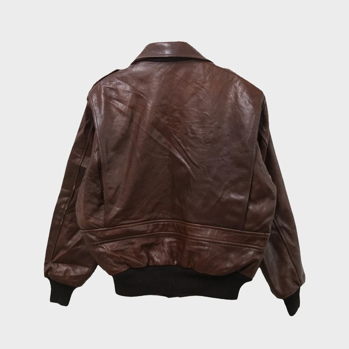 90'S RARE ANGEL LEATHER A-2 소가죽점퍼 62195 상품이미지2