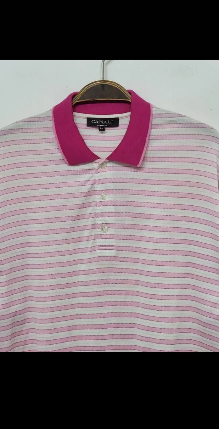 (XL) 까날리 반팔 카라티 단가라 PK 폴로 티셔츠 이태리판  상품이미지2